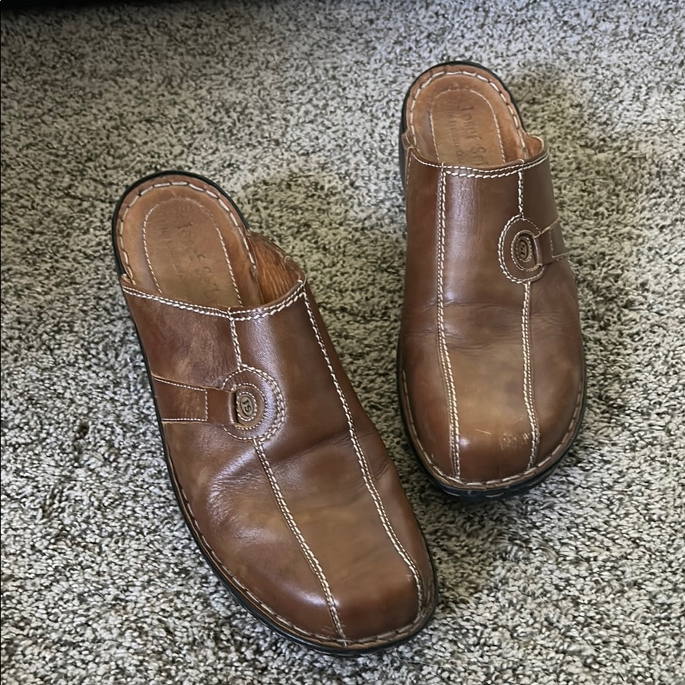 Women’s Josef Seibel Brown Leather Slip-On Shoes